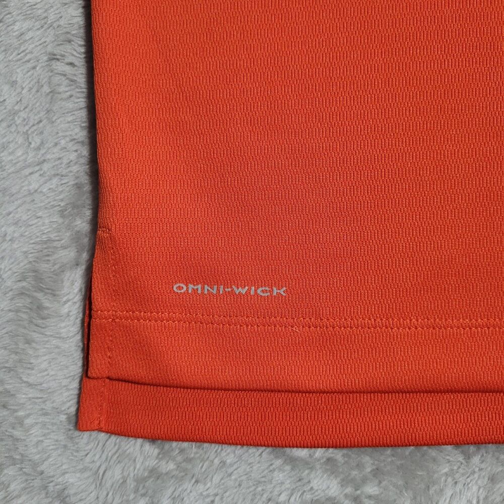 Auburn Tigers Shirt Mens XL Orange NCAA Golf Columbia Omni Wick Polo Performance - Picture 4 of 9